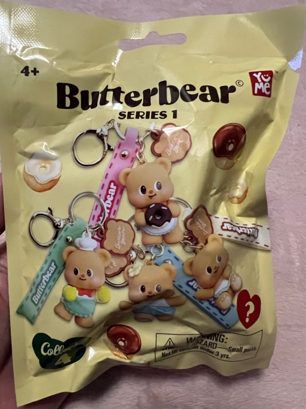 Butterbear Blind Bag Keychain - Green Packaging with Yellow Panel